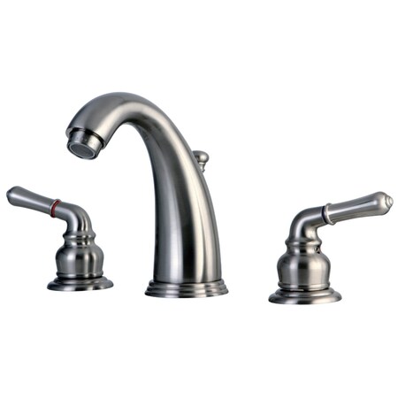 Kingston Brass KB988 Widespread Bathroom Faucet, Brushed Nickel KB988